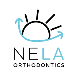The NELA Orthodontics website sidebar logo