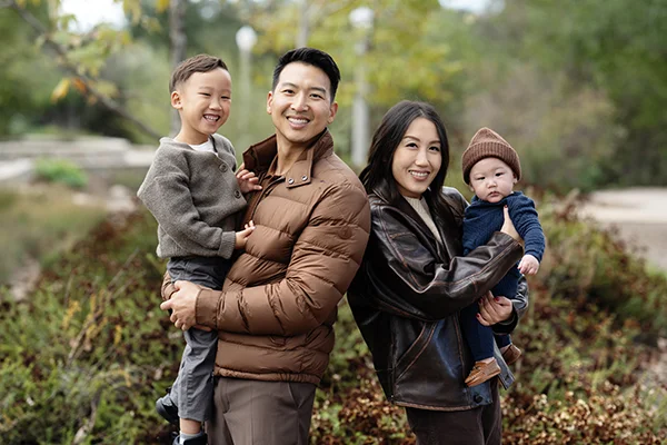 Dr. Peter Lee with his family